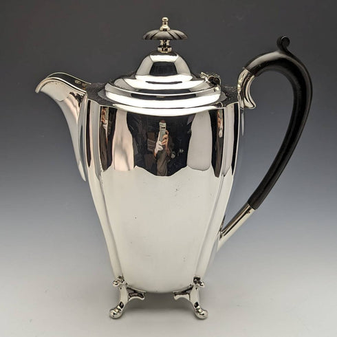 1906 British Antique Silver Plated Teapot Set of 4 George Gordon